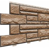 Цокольный сайдинг коллекция NEW - Миндаль