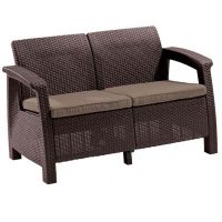 Диван Corfu love seat Коричневый Диван Corfu love seat Коричневый