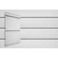 Виниловый сайдинг Double-Брус - Белый