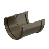 Соединитель желоба Premium ПВХ Каштан Соединитель желоба Premium ПВХ Каштан