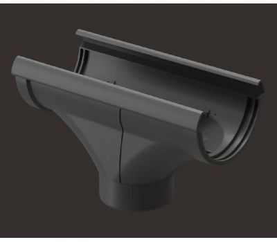 Воронка желоба пластик Lux ПВХ Графит от производителя  Docke по цене 761 р